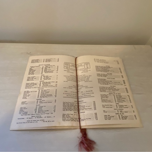 The Shoreham’s Palladian Room Menu Washington DC Vintage 1940-1950 Acceptable - Picture 6 of 9